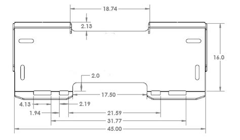 skid steer mounting plate dimensions